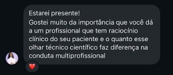 Depoimento — raciocínio clínico multiprofissional